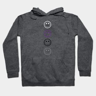 Demisexual Pride Flag Smiley Hoodie